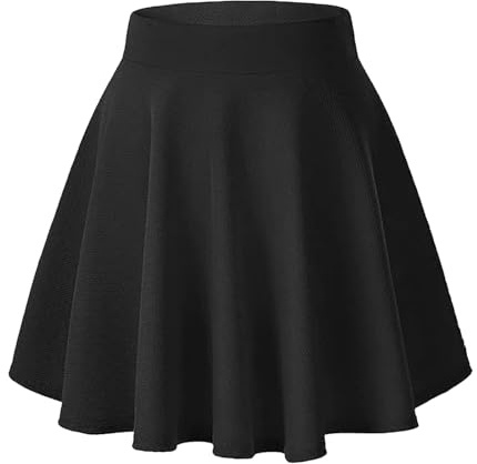 Neteson Minigonna Donna Sexy Gonna Corta Donna Linea A Vita Alta Mini Gonna Plissettata Elastico Basic Gonna Tennis Skater Scuola Danza Casual
