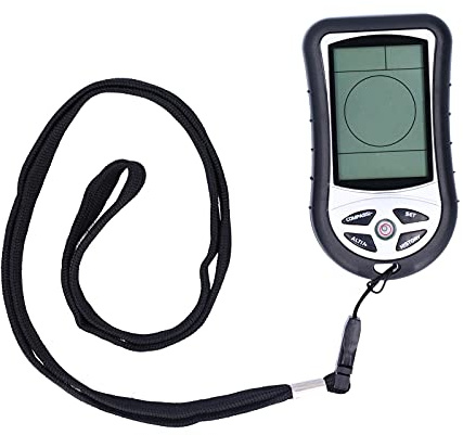 AYNEFY Digital Altimeter Barometer Thermometer Handheld Outdoor Meter with Electronic Compass, Weather Forecast and Blue Backlight for Hiking, Climbing, Camping