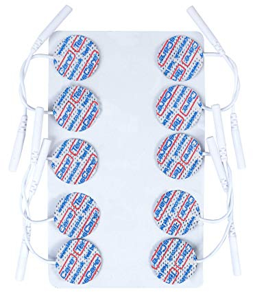 TensCare Elektroden-Set mit 30 Stück, rund, hochwertig, Durchmesser 25 mm