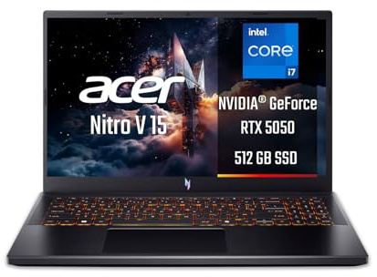 acer Nitro V 15 ANV15-52-77F6 Notebook Gaming, NVIDIA GeForce RTX 5050 8 GB GDDR7, Processore Intel Core i7-13620H, Ram 16 GB DDR4, 512 GB SSD, Display 15.6 FHD IPS 165 Hz LED LCD, Windows 11 Home