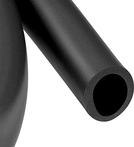 YOKIVE 2 Uds Espuma para Tubos Cubiertas Tubo Aislamiento Goma Protección del Agarre del Mango para Equipo Gimnasio Tubería Cobre (Negro 30mm D.I.40mm D.E.1m)