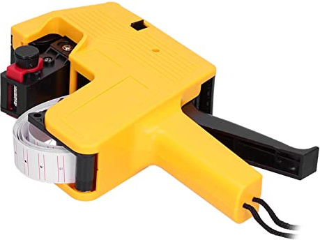 Naroote Price Gun, Price Tag Gun Price Marking Labeler Machine Digits Price Tag Gun Pricing Gun with 10 Rolls Labels Spare Ink