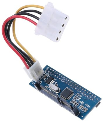 Muuoeou IDE zu SATA Adapter HDD 3.5 IDE zu SATA Festplattenkonverter Blau PATA IDE 40Pin zu SATA 22Pin Festplattenanschluss