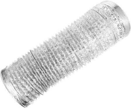 LIFKOME 2m High Temp Resistant Aluminum Foil Air Duct Hose for HVAC Ventilation Fireproof Reinforced Pipe