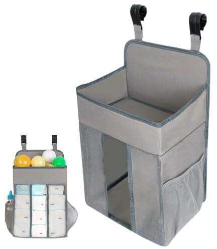 Organizador de almacenamiento de pañales, almacenamiento de pañales colgante, ahorra espacio, organizador de pañales para guardería, baño, cuna, armario, dormitorio