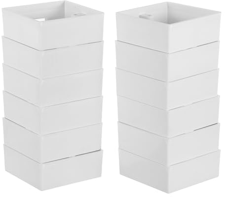 Healeved 12pcs Single Gang Switch Box Type Wall Mounted Junction Box Flush Mount for Electrical Outlet Protection Case