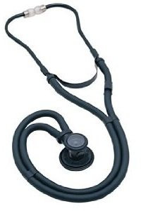 Stetoscopio Sprague Rappaport interamente nero con finiture cromate
