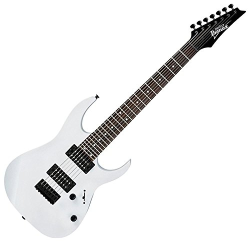 Ibanez GRG 7-String Solid-Body Electric Guitar, Right, White, Full