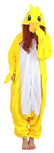 wotogold Animal Canard Jaune Pyjamas Unisex Adult Cosplay Costumes