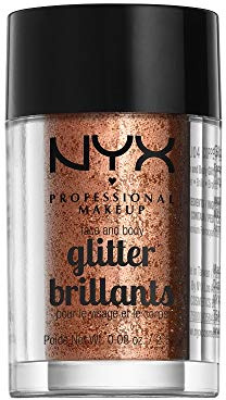 NYX PROFESSIONAL MAKEUP Face & Body Glitter, Silver