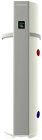 Atlantic, Chauffe-eau thermodynamique Calypso connecté Sur socle 250 Litres, HxØ : 1930x602 mm, Puissance de chauffe 1550 W, Pas de gaspillage d’eau, Témoin lumineux de fonctionnement