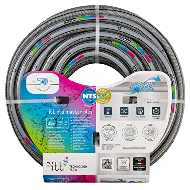 FITT NTS MASTERPLUS 5/8 (15mm) 25 m - Tubo per Irrigazione Giardino, per Uso Intensivo e Professionale, con Tecnologia Esclusiva