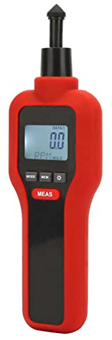 TreeH digital varvräknare kontaktmätningshastighet varvmätare hög accuarcy RPM mätare markörbatterier ingår