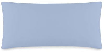 VEL VET HOME Deluxe Kissenbezug 40x80 cm 1teilig Made in EU Hohe Qualität Kopfkissenbezug mit Reißverschluss 100% Baumwolle Kissenhülle 40x80 Hellblau