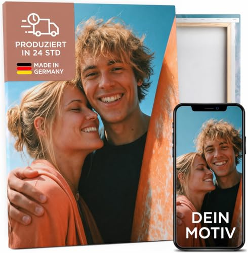 PRINTHOUSE Foto auf Leinwand personalisiert mit Keilrahmen, 20x30 cm