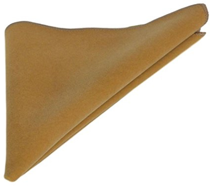 King & Priory Luxury Tawny Brown Velvet Pocket Square