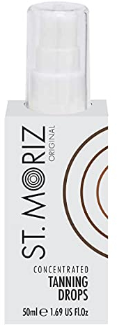 St Moriz Original konzentrierte Bräunungstropfen, fügen Sie 1-3 Bronzing-Tropfen zur Hautpflege oder Körperfeuchtigkeitspflege hinzu, für individuelle künstliche Bräune und schrittweisen Glanz,