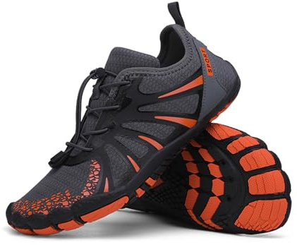 Surwin Escarpines Hombre Mujer, Zapatillas Barefoot Minimalistas Zapatillas de Trail Running, Secado Rápido Zapatos de Agua para Exterior Interior