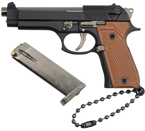 Gunyoo 92F Mini Pistole Schlüsselanhänger 1:3 Modell Taktische Pistolenform Schlüsselanhänger Pistolen Modell Schlüsselanhänger Ornament Kollektion Für Männer Armee Fan Jungen Geschenk