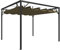 KOIECETA Gartenpavillon mit ausziehbarem Dach UV- und Wasserbeständig Pavillon Pergola Überdachung Terrassenüberdachung Partyzelt 3x3m (Taupe)
