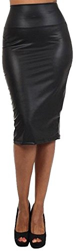 West See Kvinnor kjol blyertspenna blyertskjol hög midja bodycon elastisk midjeband midi kjol