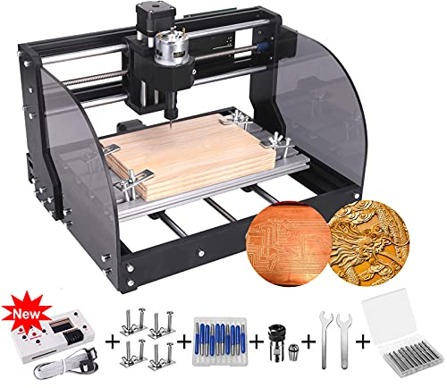 TwoWin Upgraded 3018 Pro M 3 Axis CNC Engraving Machine - Wood Router Kit GRBL Control DIY Plastic Acrylic PCB PVC Carving Milling Machine with Offline Controller