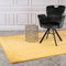 Hochflor Teppich Wohnzimmer - Einfarbig Gelb - 200x290 cm - Super Soft Polyester, Samtig-Flauschiger Flor - Fell-Teppiche für Schlafzimmer, Esszimmer, Arbeitszimmer