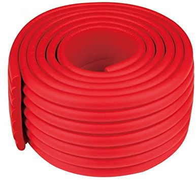Protezione dell'angolo del bordo, 2M Protezione per la protezione del bambino Paraurti di sicurezza Angoli del bordo fai-da-te per la sicurezza dei bambini, Protezione dei mobili (rosso)