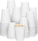 Zuvo Paper Cups 8oz - (100 Pack) - Single Wall White Disposable Coffee Cups for Hot & Cold Drinks - 240 ml Paper Cups
