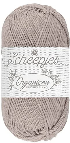 Scheepjes - Scheepjes 201 Aschfahl Nerz Organicon Garn - 5x50g