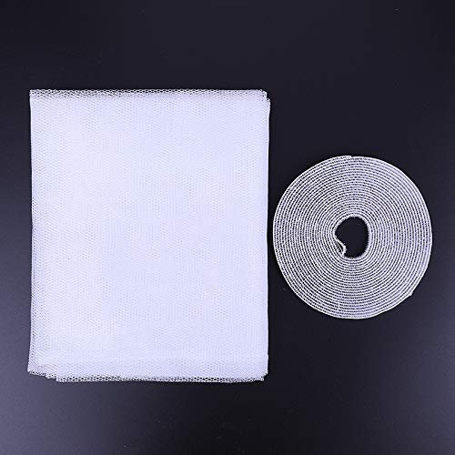 Lanko 200 cm x 150 cm Moustiquaire à faire soi-même Rideau anti-insectes Tissu mouche punaises