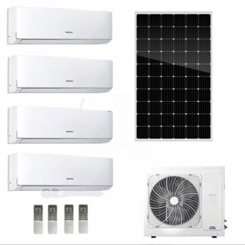 42000BTU Solar Inverter Multi 9k Zones Split Air Conditioner & Heater - 5 Zones