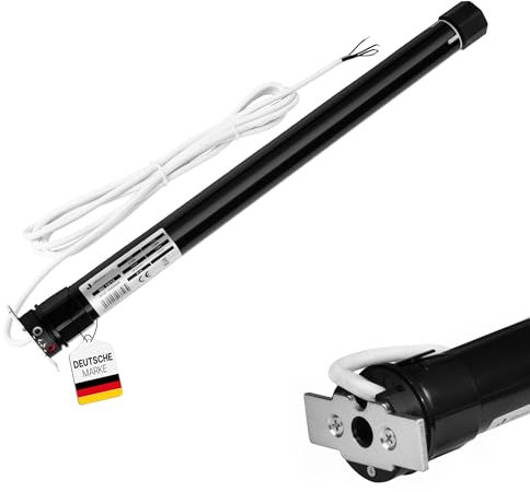 Jalousiescout Rollladenmotor Rohrmotor MK 10/14 elektromechanisch mit 10 Nm, für 40 mm Achtkant Rollladenwelle SW40, mit mechanischen Endschaltern, Überlastschutz, Rollladenantrieb