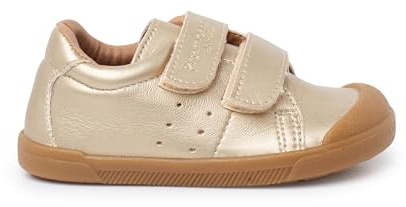 Pisamonas Baskets Souples Barefoot Cuir Végan Effet Métallisé Taille 31 Couleur Or