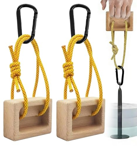 Mppchhn Tavola da Arrampicata Hangboard,1 Coppia di Attrezzatura per Trazioni in Legno | Tavola da Arrampicata per Dita | per Migliorare La di Presa per Arrampicatori Utilizzabile in
