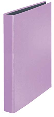 Original Falken PastellColor Ringbuch. Made in Germany. 2-D-Ring-Mechanik DIN A4 Füllhöhe 25 mm Flieder-Lila Kalender Organizer Ring-Ordner Hefter Plastikordner ideal für Büro und Schule