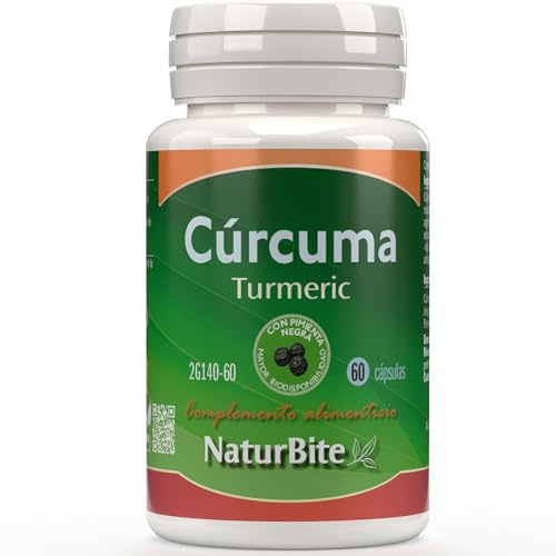 naturbite Turmeric (Cúrcuma) 500 mg - 60 capsules