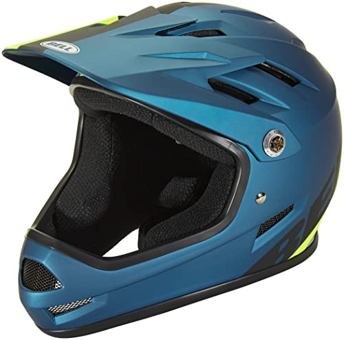 Bell Sanction hel ansiktshjälm, smidighet matt blå/Hi-Viz, XS 48-51 cm
