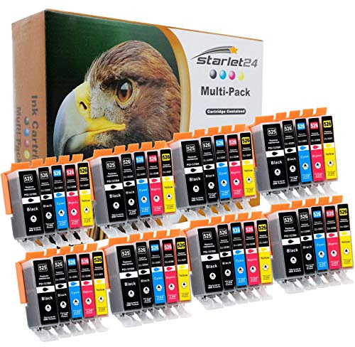 40x Druckerpatronen kompatibel zu PGI-525 CLI-526 Canon Pixma iP-4800 iP-4850 iP-4900 iP-4950 iX-6550 MG-5140 MG-5150 MG-5250 MG-5350 MG-6150 MG-6250 MG-8150 MG-8250 MX-715 MX-880 MX-885 MX-895