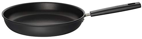 Fiskars Padella, Ø 30 cm, Adatta a tutti i piani cottura, Alluminio/Plastica, Resistente ai graffi, Rivestimento antiaderente, Hard Face, Nero, 1052225