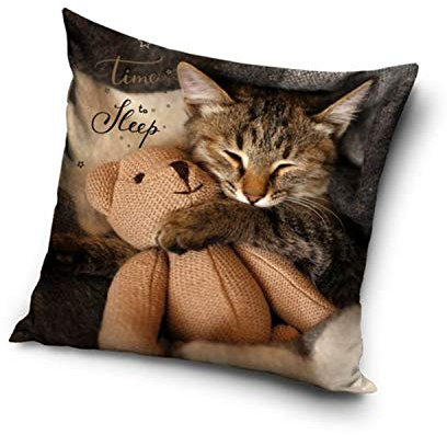 Une Hunde oder Katzen Motiv Kissenhülle Kissenbezug 40x40 cm (PD191056)