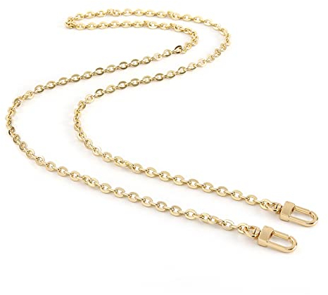 Xiazw Feine Geldbörse Kette Schulter Umhängeriemen Tasche Zubehör Charm Dekoration (Hell Gold, 116 cm)
