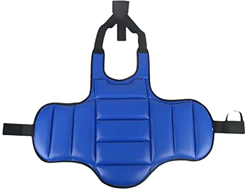 kowaku Reversibile Taekwondo Gilet Protettivo Rib Equipaggiamento MMA Karate Pettorale per Adulti Bambini Punzonatura Pesante Kickboxing Muay, Rosso Blu M