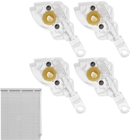 Blind Tilt Mechanism Replacement - Blinds Wand Repair 4x Replacement Control Horizontal Kit Parts - Heavy Duty Window Low Profile Tilt Mechanism for Home