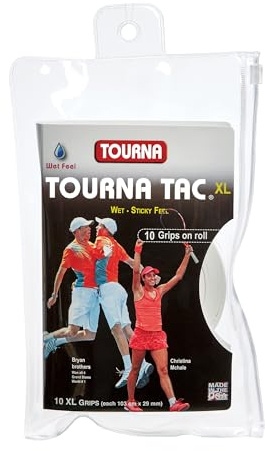 Unique Tennis Griffbänder Tourna Tac Weiß 10er, TG-2-10-XLW