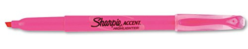 Highlighter, Chisel Tip Fluorescent Pink PK12