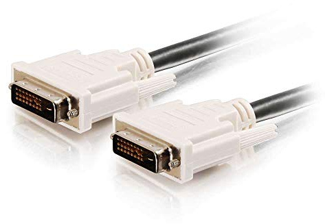 C2G Legrand DVI-D to DVI-D Video Cable, Male to Male Dual Link Digital Video Cable, Black Computer Cable, 2 Meter (6.6 Foot) Monitor Cable, 1 Count, C2G 26911