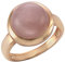 Zeeme Gemstones Damen Ring 925/- Sterling Silber rotvergoldet Rosenquarz rosa 360271735-1
