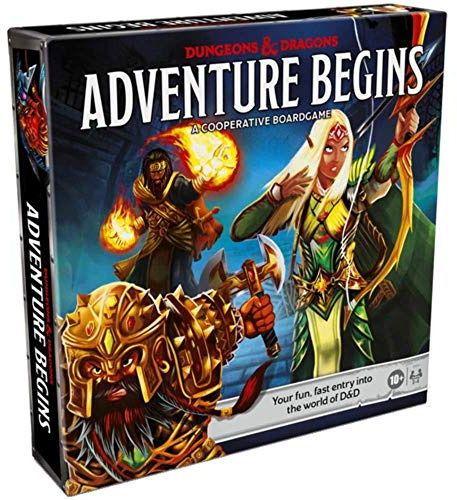 Hasbro Gaming Dungeons & Dragons Adventure Begins, Cooperative Fantasy Board Game, Fast Entry to The World of D&D, Family Game for 2-4 Players, 10 and Up