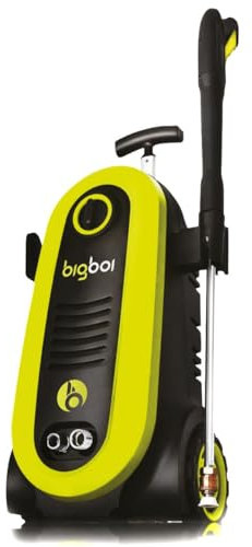 BigBoi WashR FLO Pressure Washer, 2600PSI, 7L/min, 8m Hose, Black/Green, Corded Electric